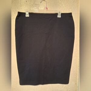 Elegant Black Pencil Skirt Size L